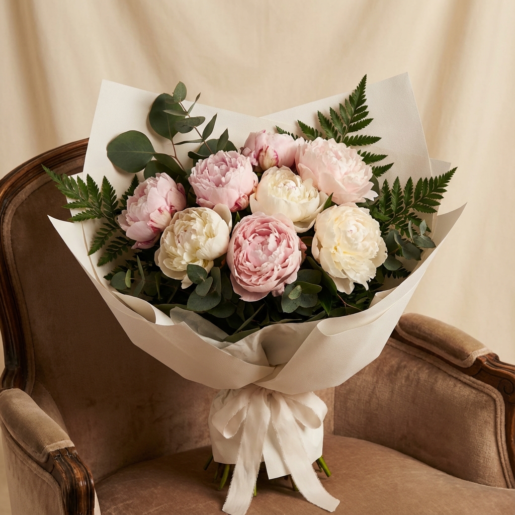 Pembe Şakayık Buketi